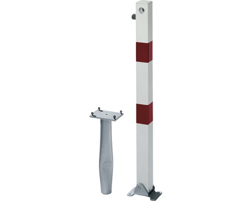 Klappy-Bo witte paal met driehoeksluiting, voor inbetonnering, 70x70 mm