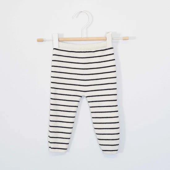 Pantalon Petits Marins   Ecru/marine        1 mois   de               La Manufacture de Layette