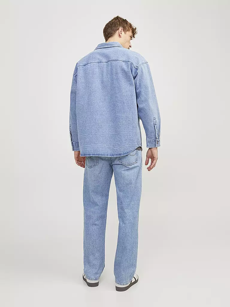JACK & JONES Jeans Baggy Fit JJIEDDIE JJORIGINAL blau