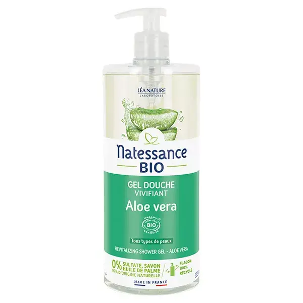 Gel de Banho Revigorante de Aloe Vera Natessance 1L
