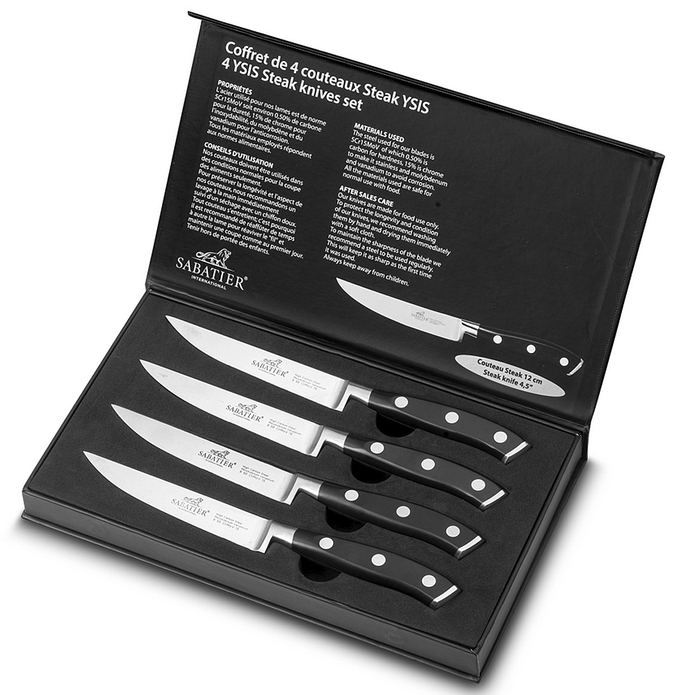 Coffret 4 Couteaux à Steak Ysis Sabatier