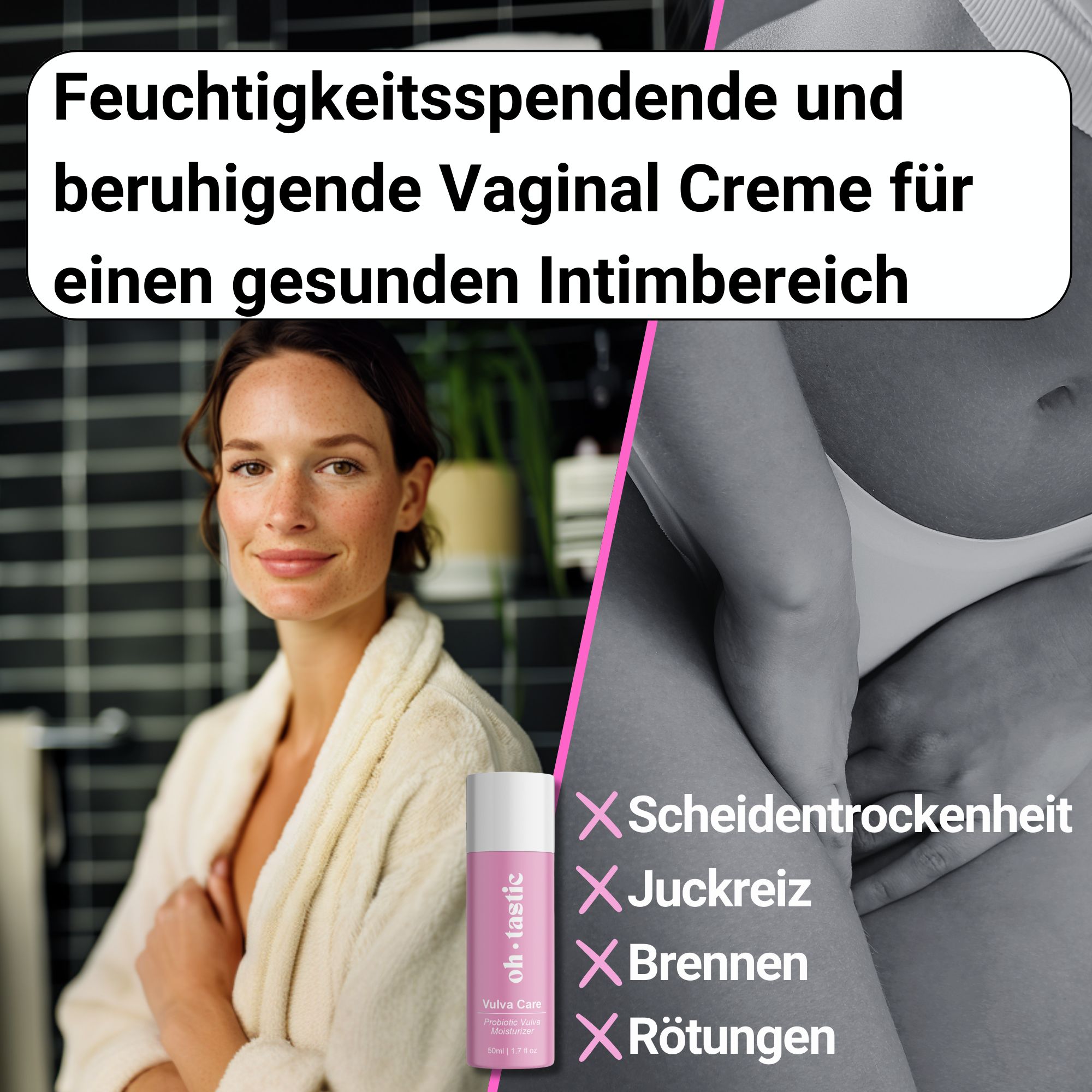 ohtastic Natürliche Vaginal Creme
