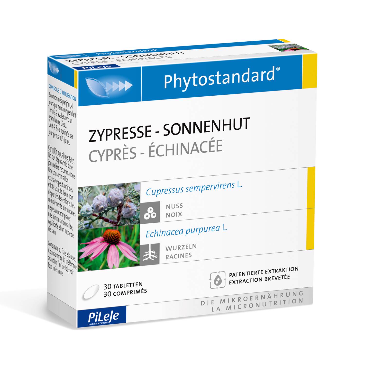 PHYTOSTANDARD Zypresse-Sonnenhut Tabl Blist 30 Stk