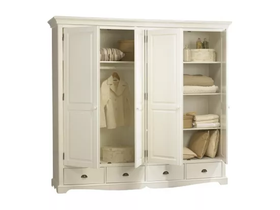 Chambre Blanche Lit 160 Armoire Chevet