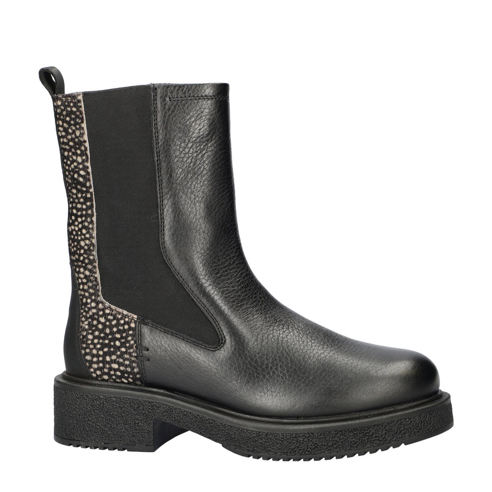 Maruti Sarah leren enkelboots zwart