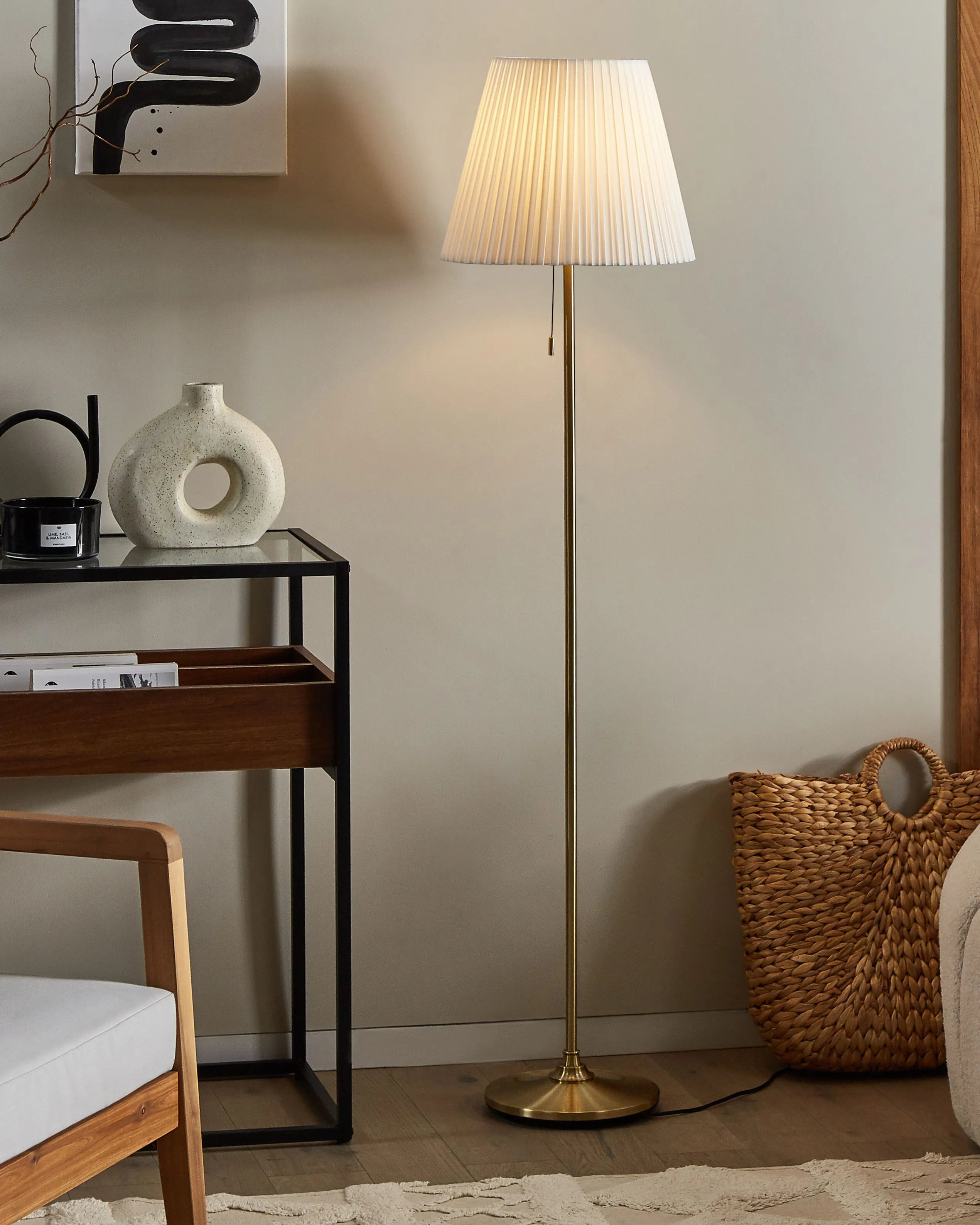 Staande lamp TORYSA Metaal Messing