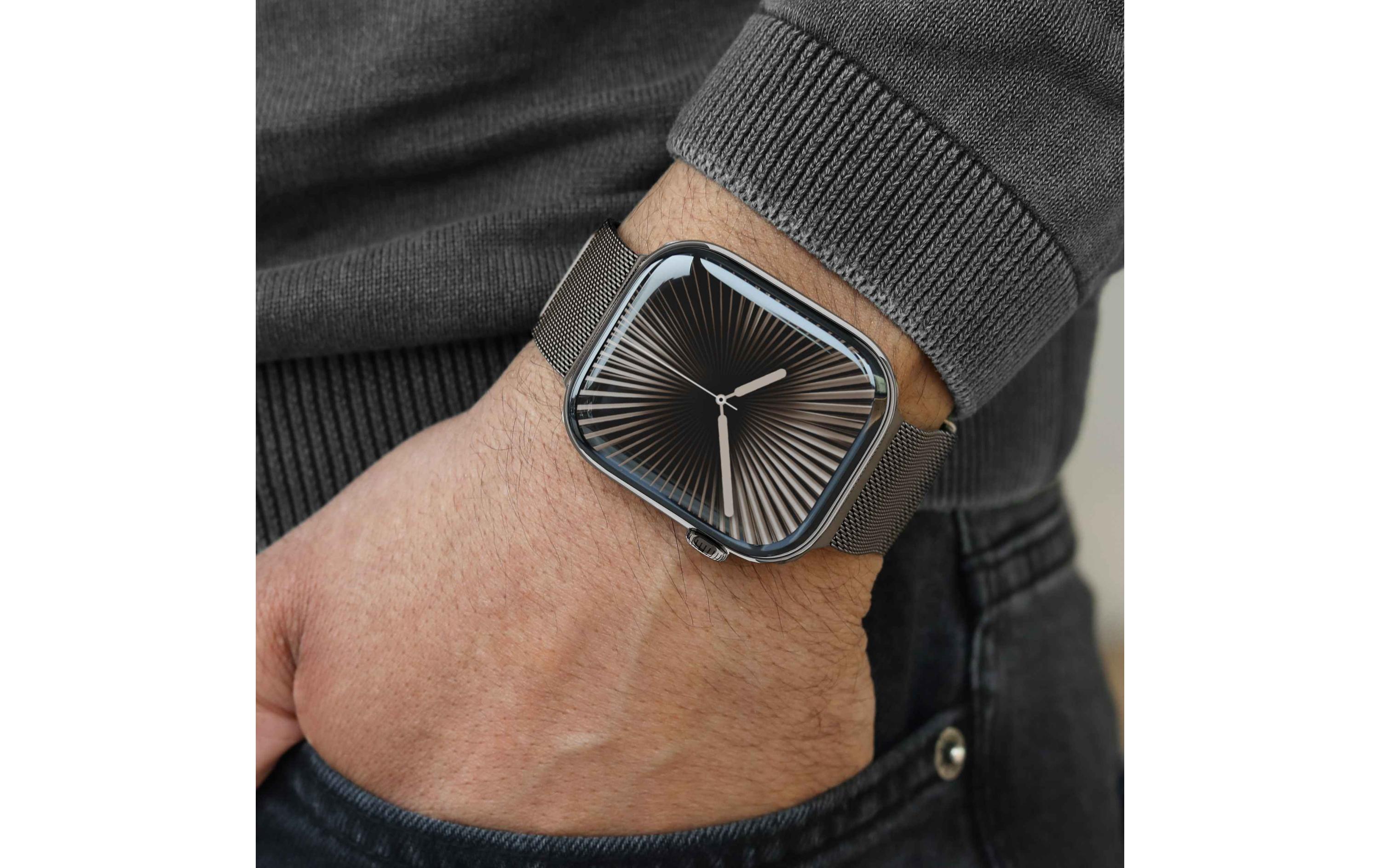 Armband Milanese Loop 2 Apple Watch 44/45/46/49 mm GraniteEdelstahl-Armband für Apple Watch 44/45/46/49 mm