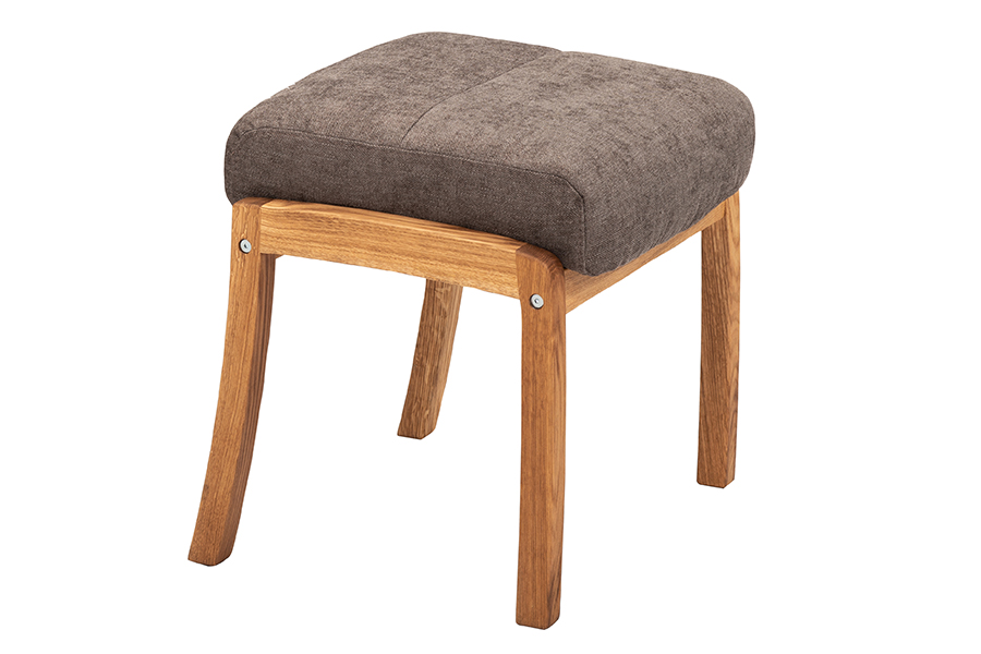 Otium krakk Tekstil Vila 2240 light brown med understell i oljet eik