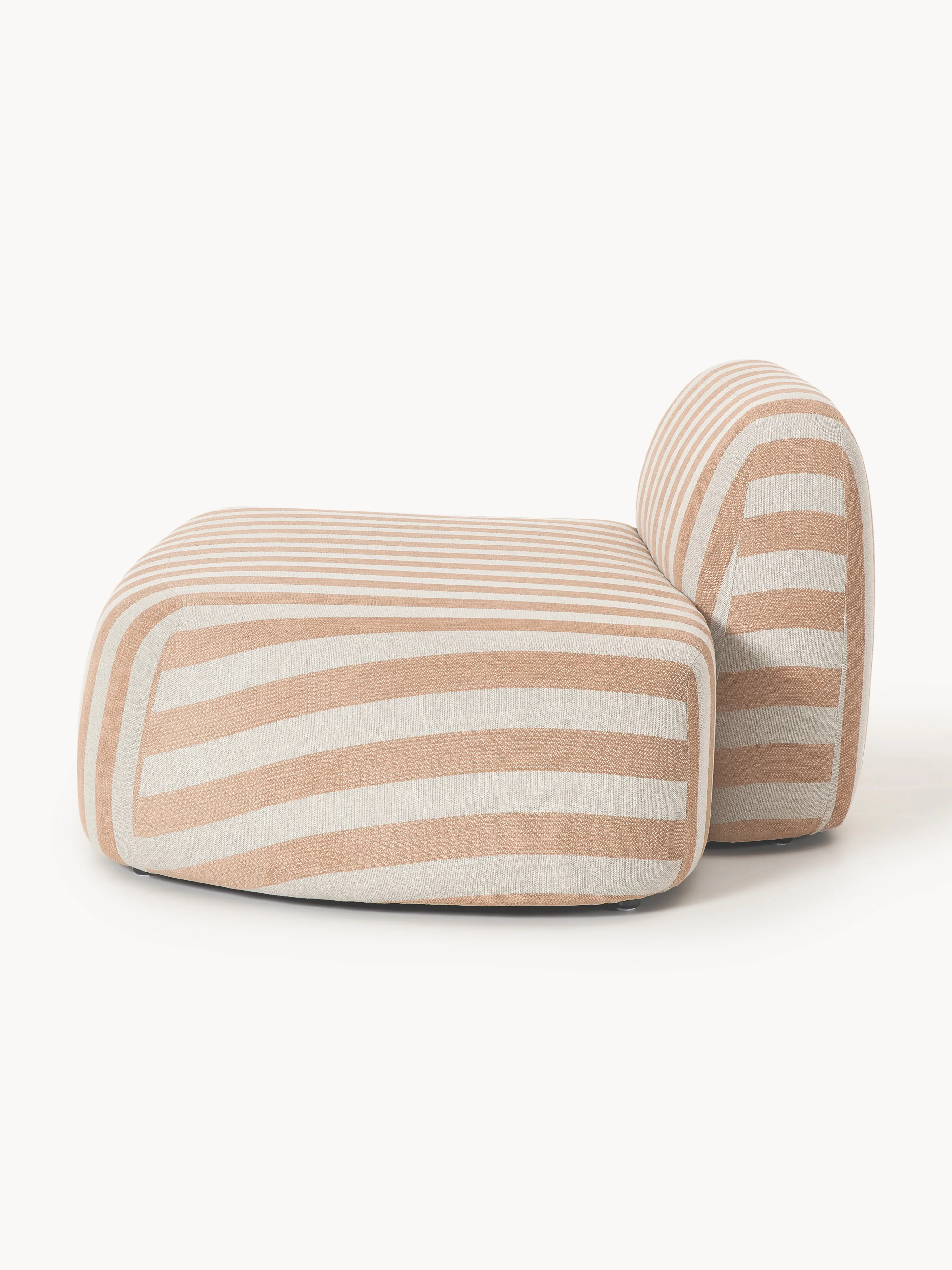 Gestreepte chaise longue module Wolke