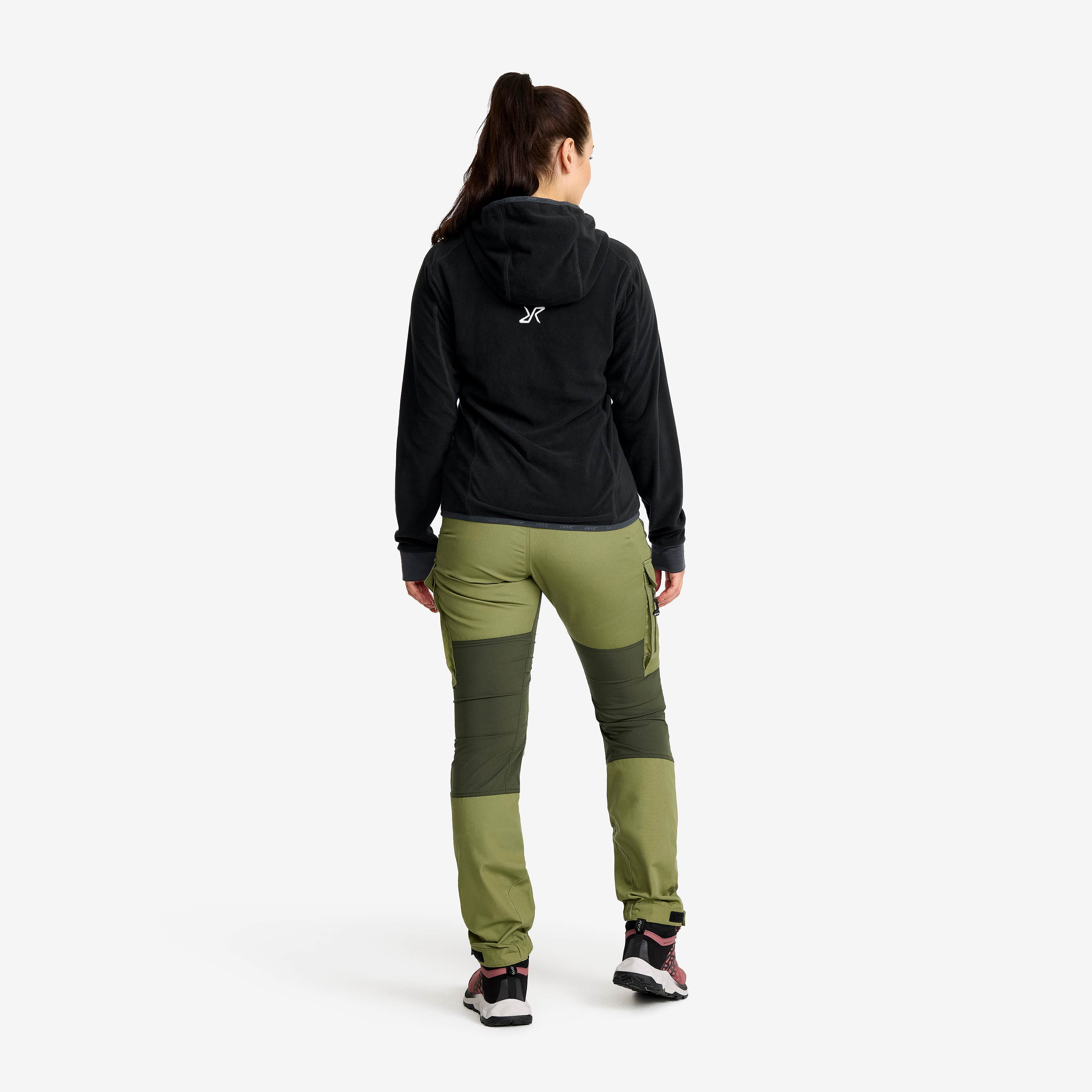 Trekker Hoodie Dame Black/Anthracite