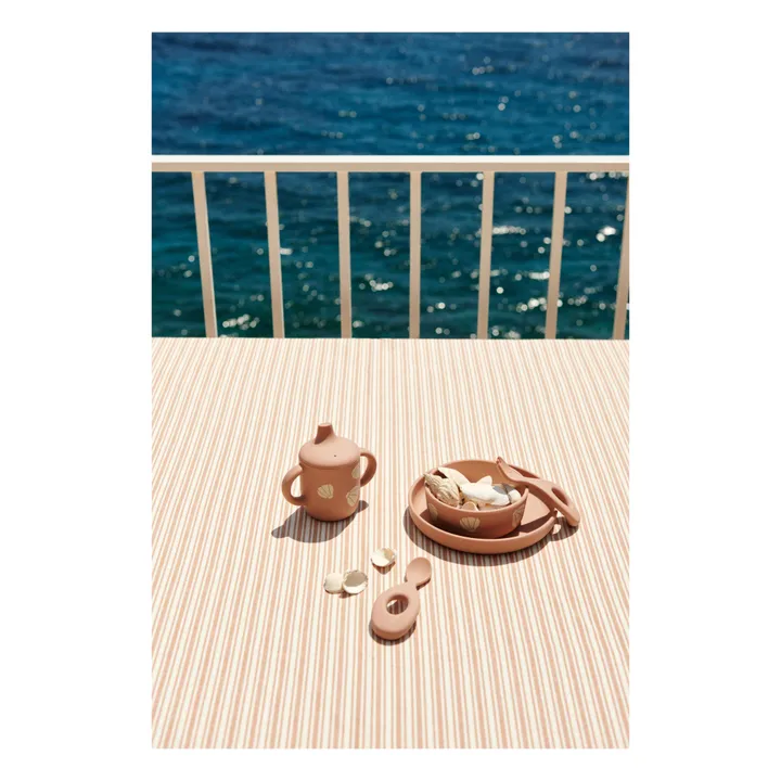 Liewood Set vaisselle en silicone Ryle | Shell/Pale tuscany