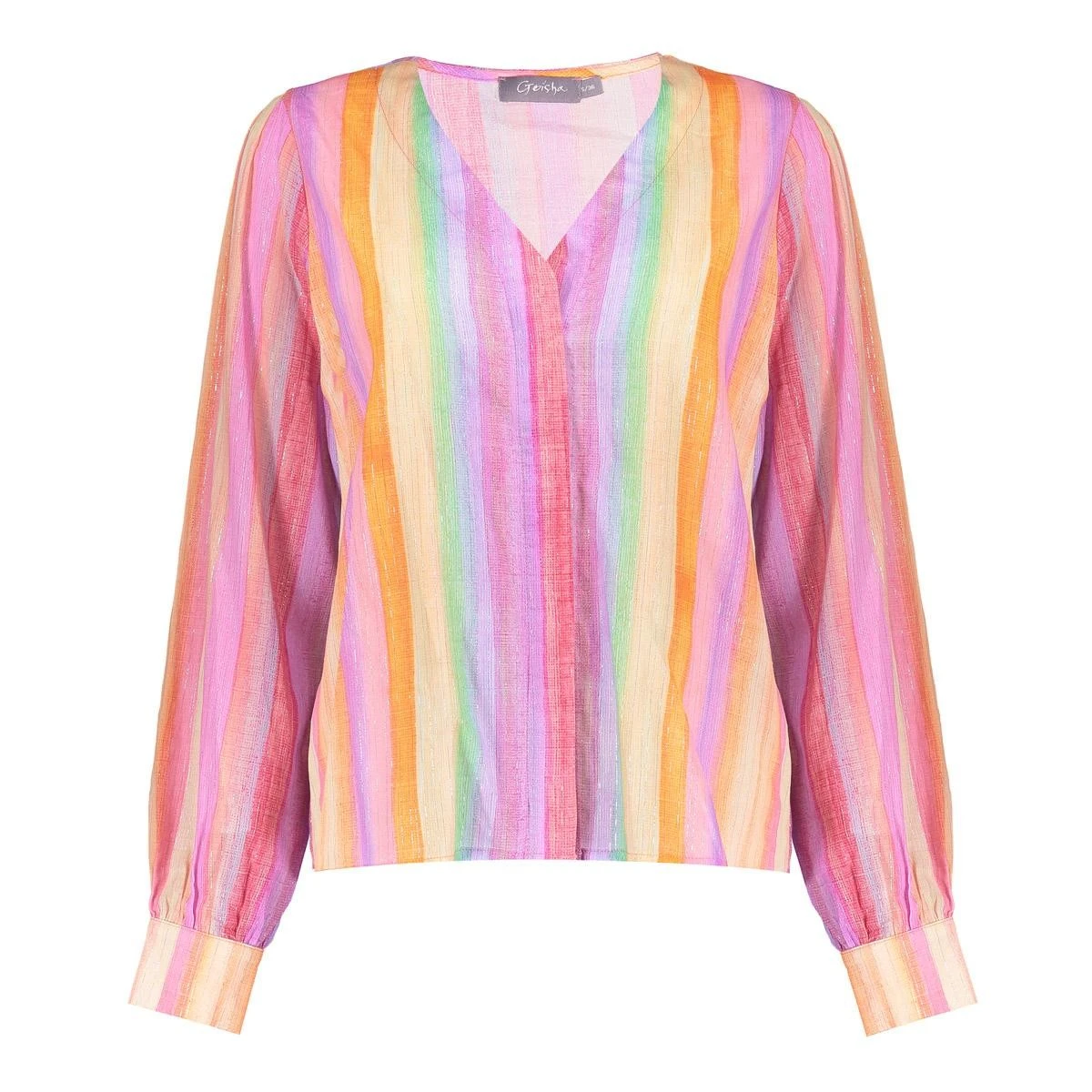 Dames Blouse 25015 blouse streep oversized