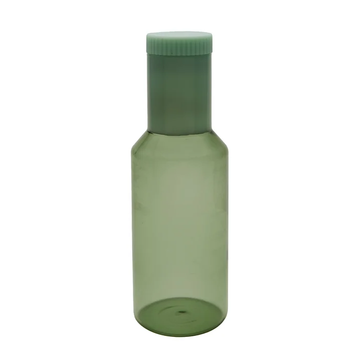Design Letters - Tube Glaskaraffe, 1 l, green / milky green
