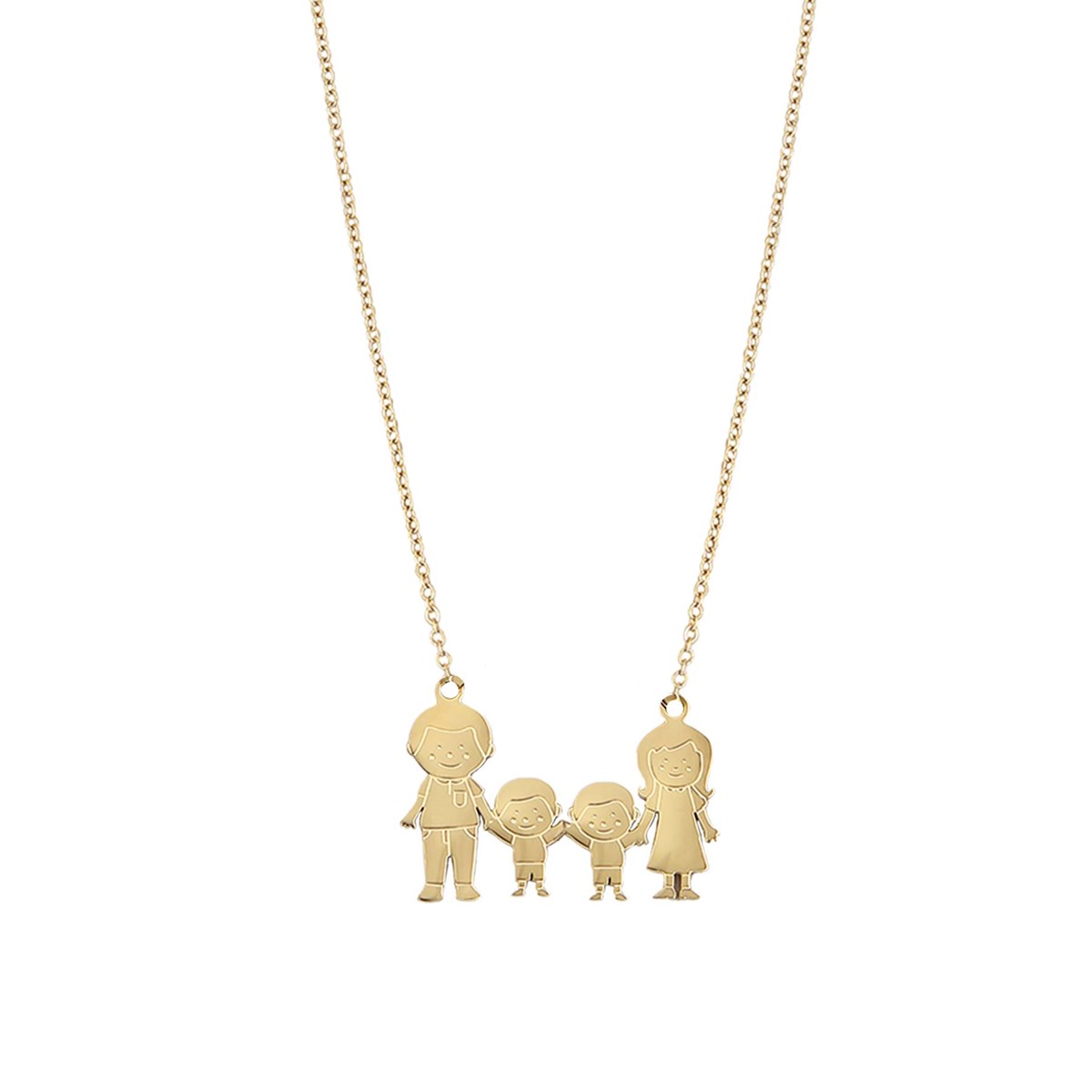 Collier Famili 4 doré or