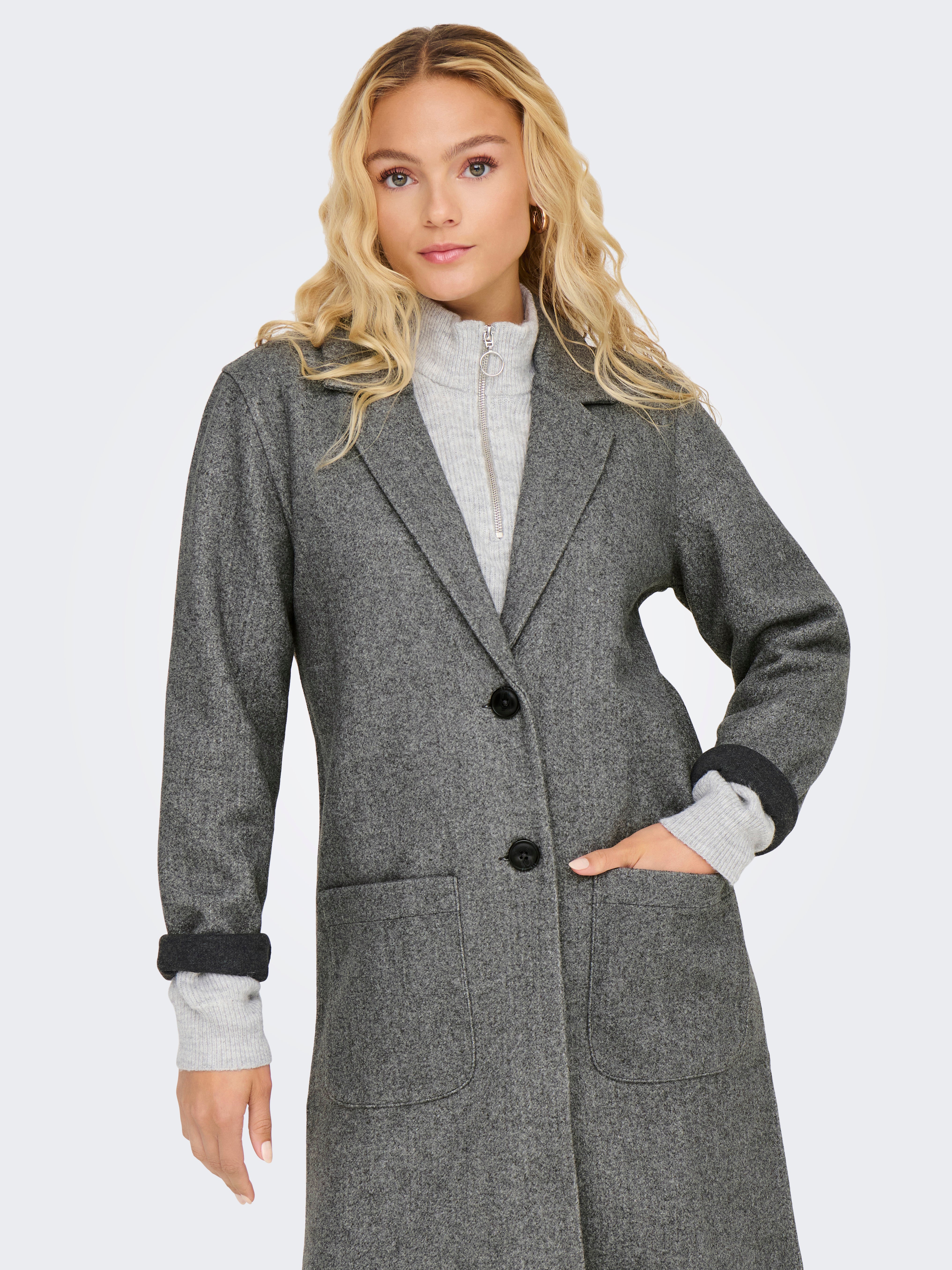 JDYMELLOW Jacke Dark Grey Melange