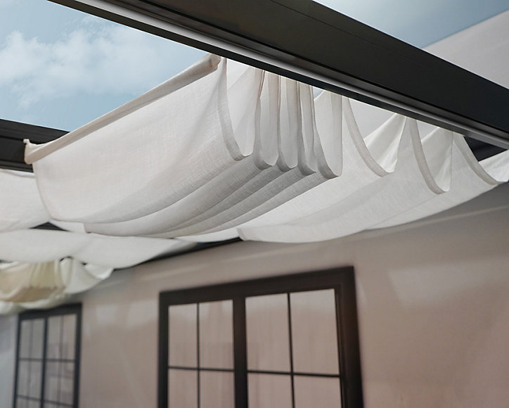 Stores de toit pour pergola Stockholm Canopia 3.4 x 6.6m