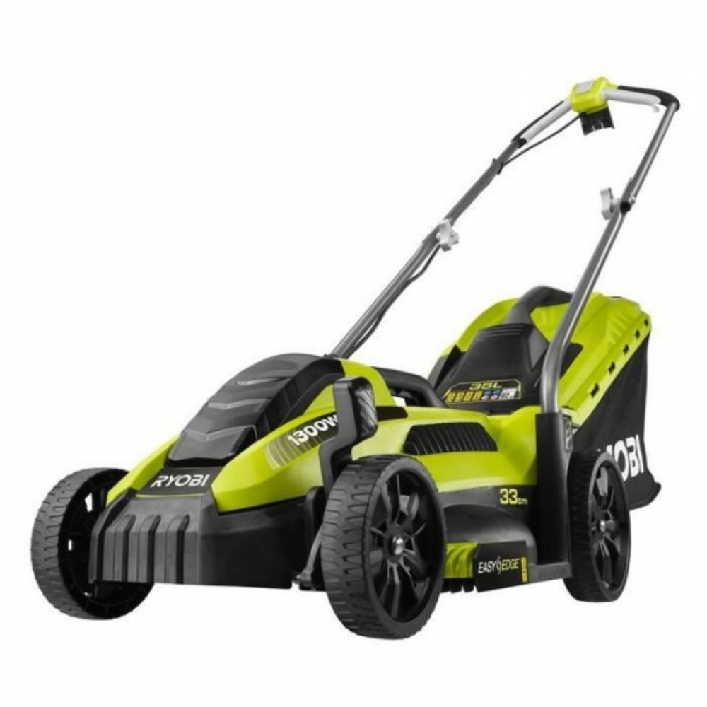 Tondeuse a gazon électrique 1300w 33cm de coupe rlm13e33s - 5 réglages de hauteur de coupe + mulching