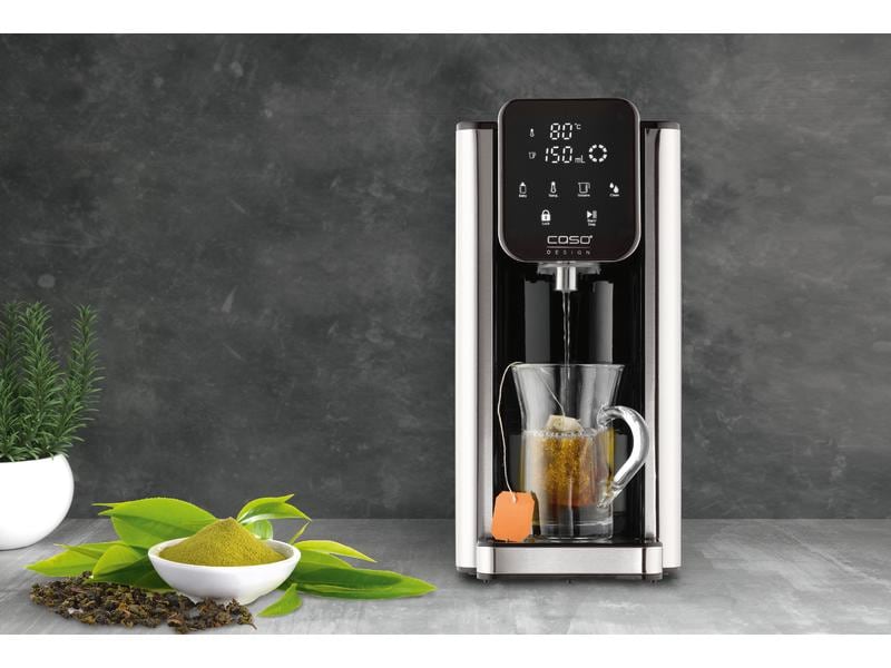 Caso Turbo Heisswasserspender HW660 2.7 l, Hellgrau/Schwarz Schnellwasserkocher