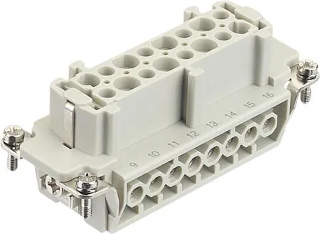 HARTING HAN E stik, indsats type 16B hunstik skrueterminal maks 2,5mm², 16A 16 polet