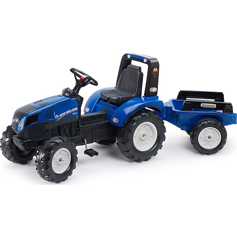 Falk Toys New Holland traktor med vogn