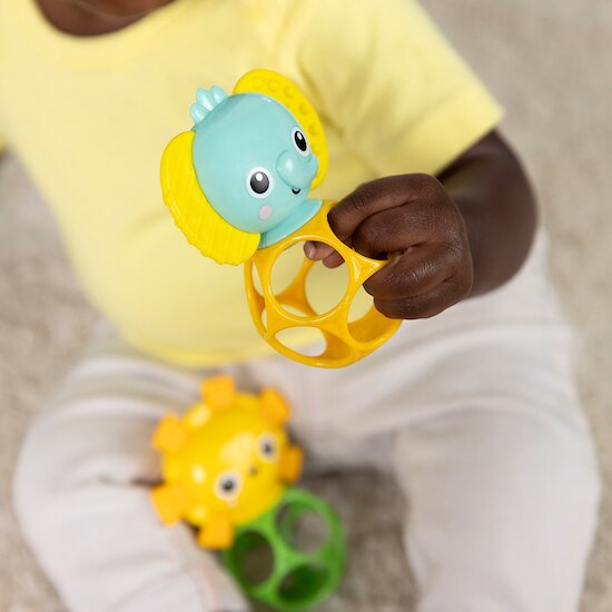 Jouets de dentition Oball x2   Lion & éléphant        de               Bright Starts