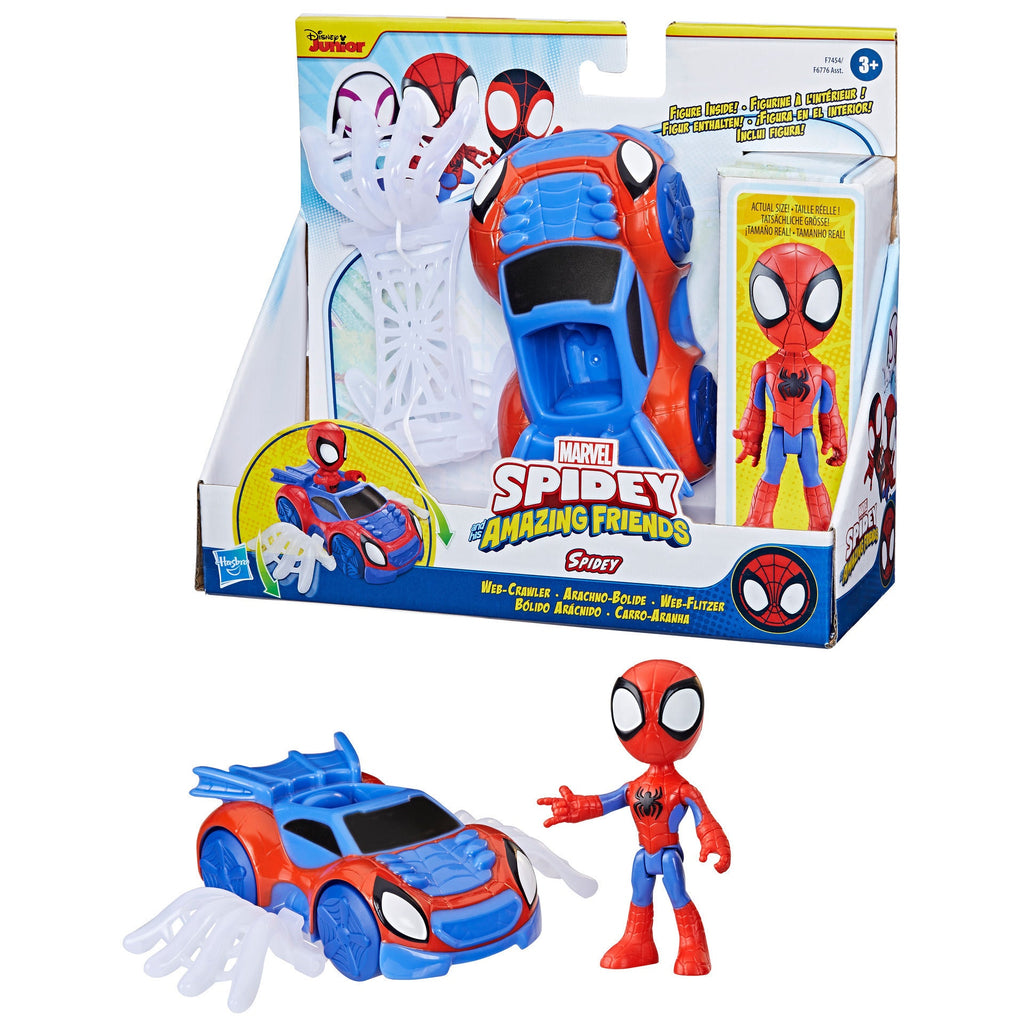 Spidey Conjunto Com Figura, Veículo E Acessório