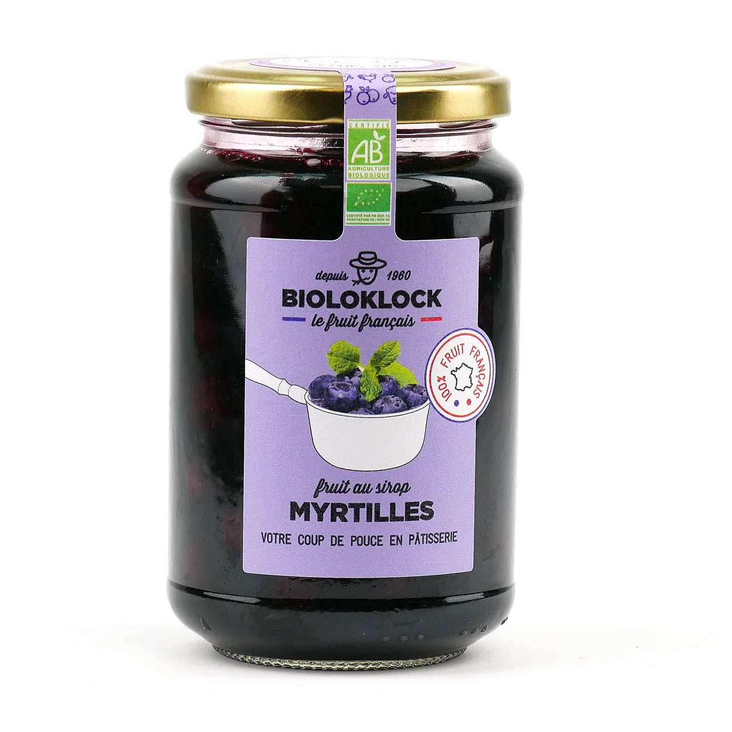 Myrtilles bio au sirop - Fabrication artisanale