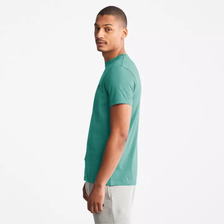 T-shirt Dunstan River pour homme en bleu sarcelle