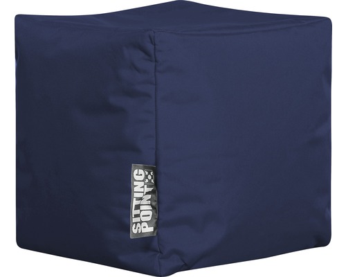 Kruk Sitting Point Cube Scuba ca. 60 liter jeansblauw 40x40x40 cm
