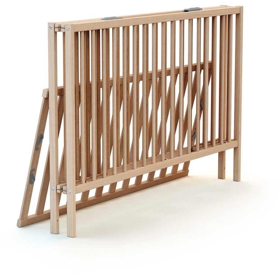 WEBABY Babybett klappbar natur unbehandelt 60 x 120 cm