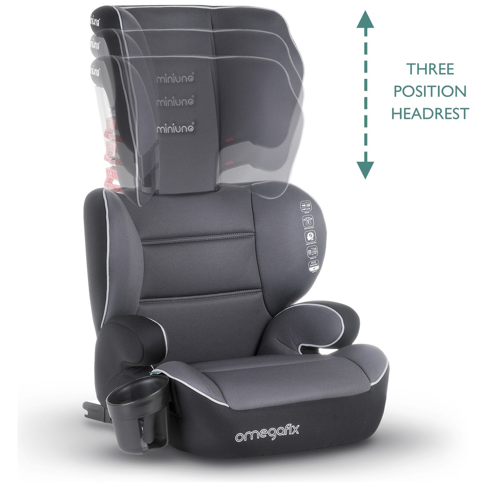 miniuno OmegaFix Gruppe 2-3 Autositz mit ISOFix-Konnektoren
