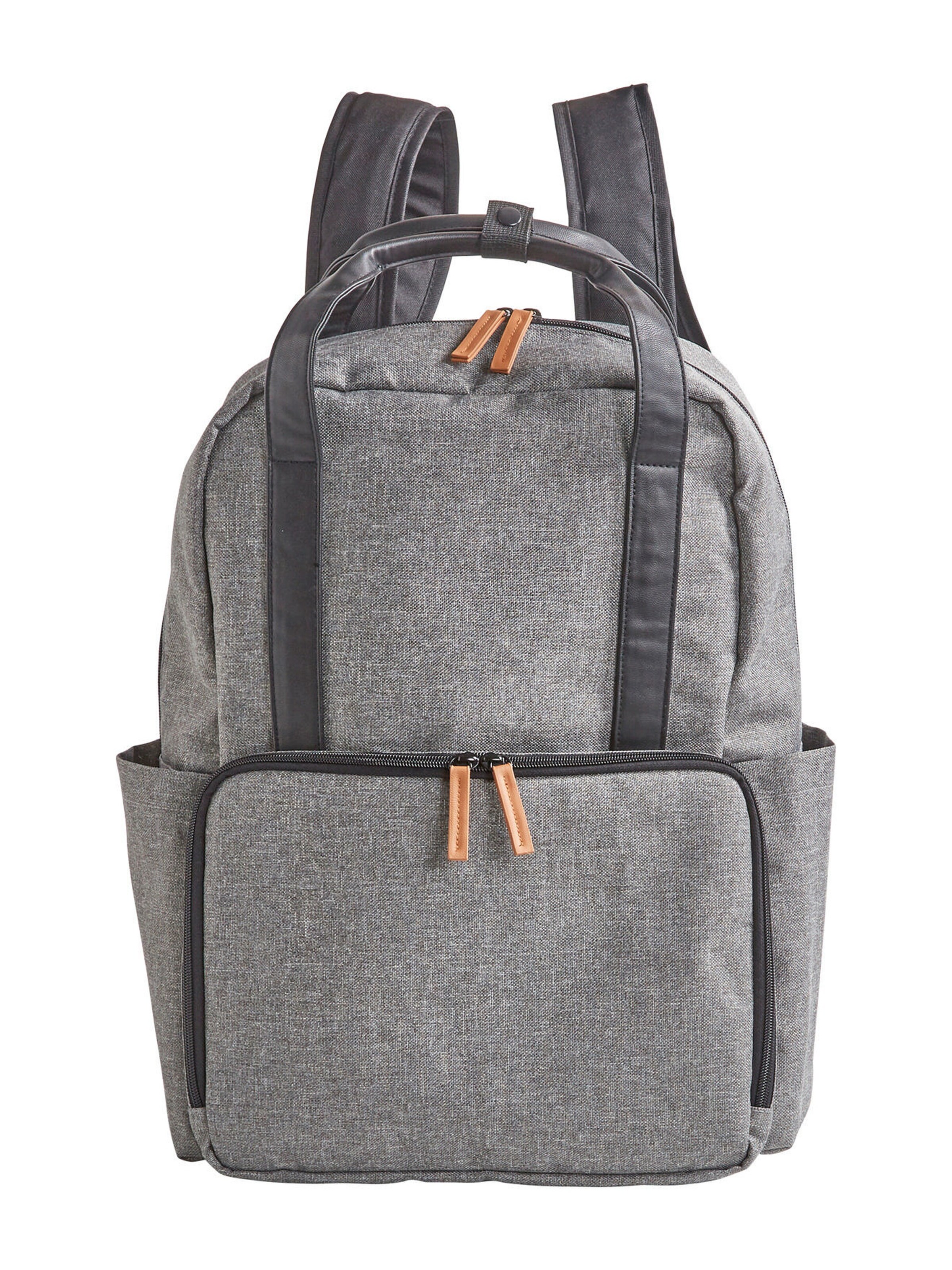 Vertbaudet Wickelrucksack, Recycling-Polyester grau