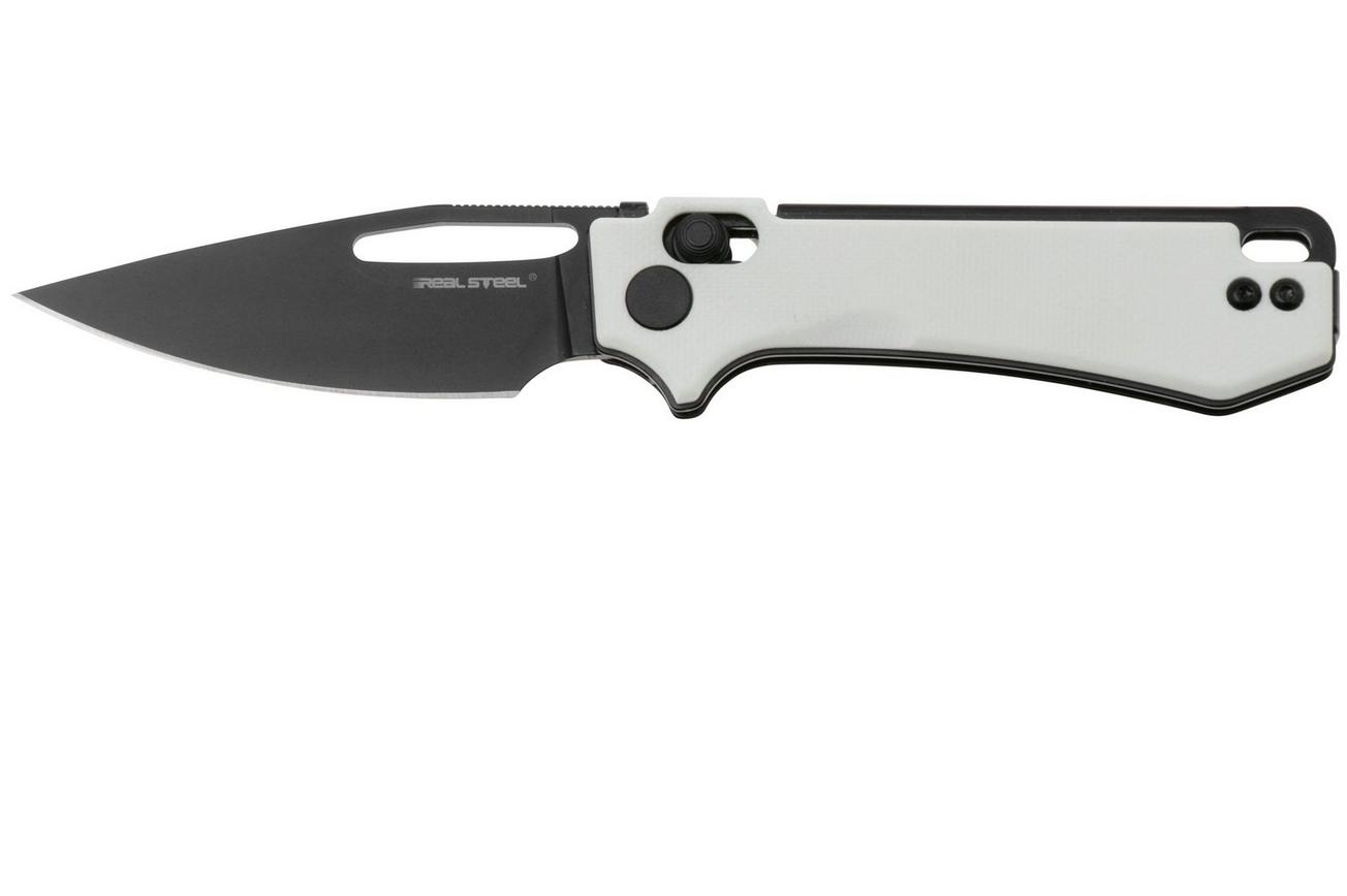 Real Steel Vis 8051WB Black 12C27, White G10 zakmes, Jakub Wieczorkiewicz design