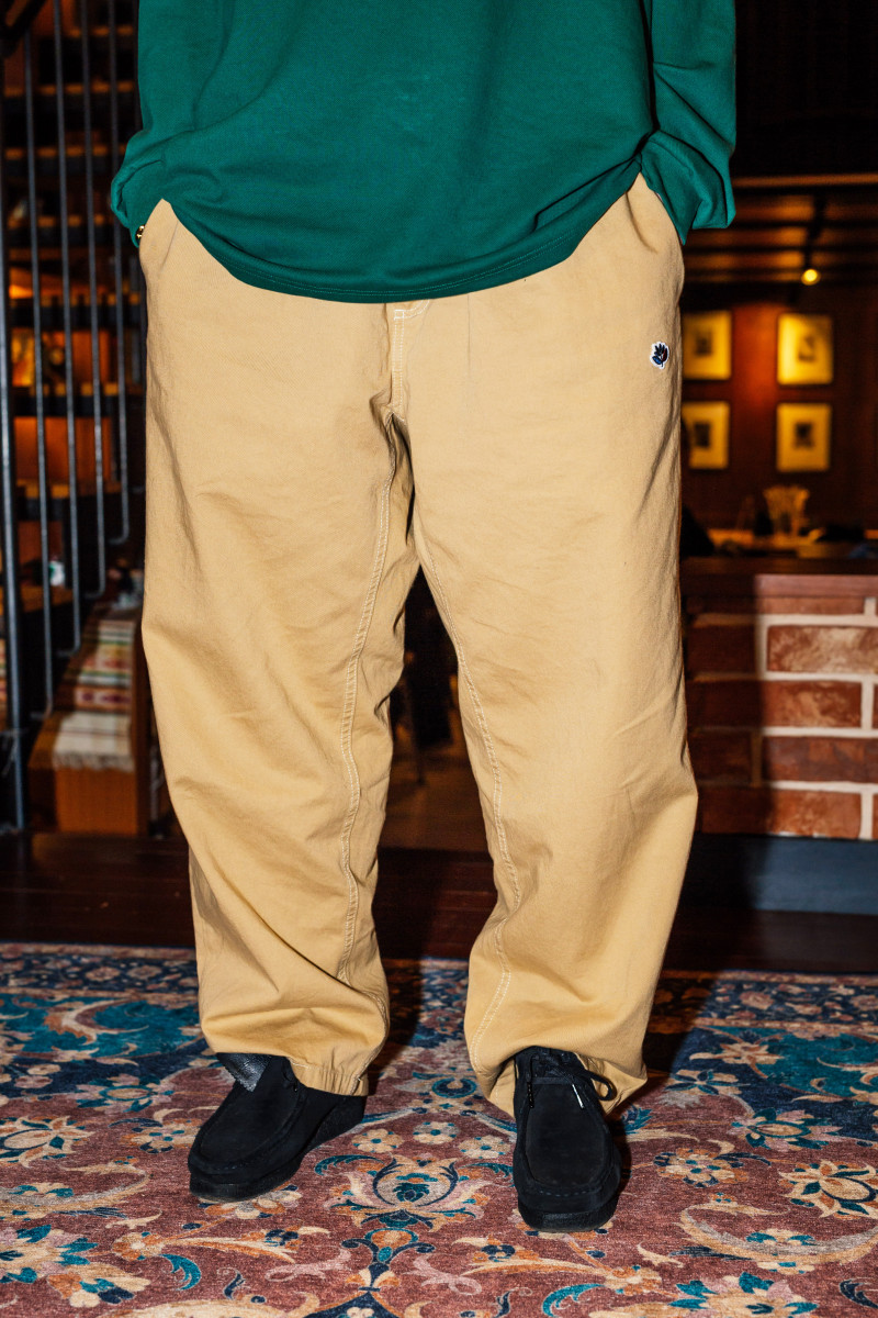 PANTALON À COUTURE LÂCHE - BEIGE