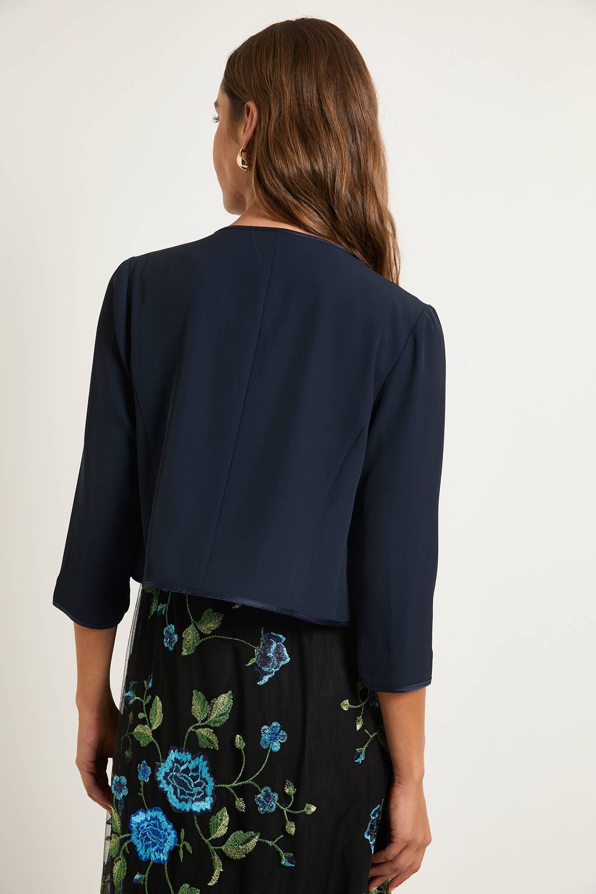 Wallis Veste Sans Col Tissée