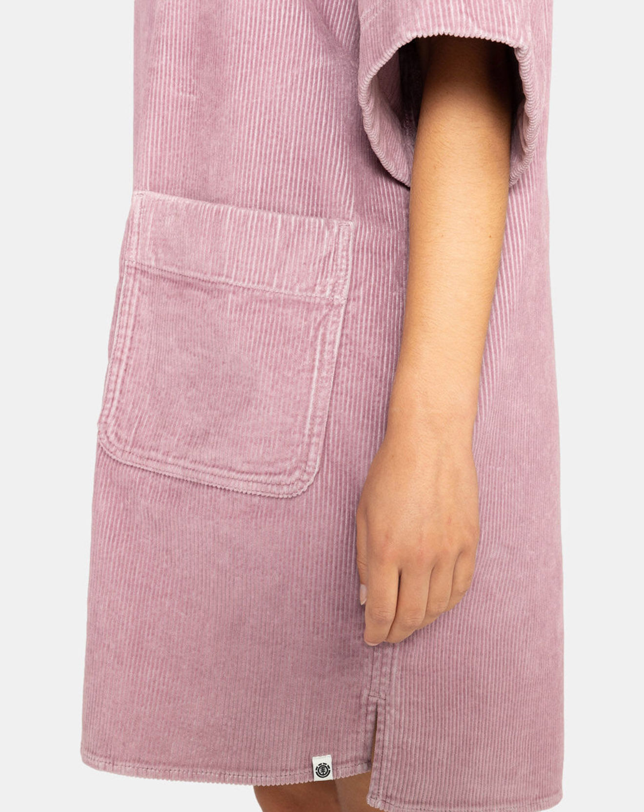 Element Robe en Velours côtelé rose