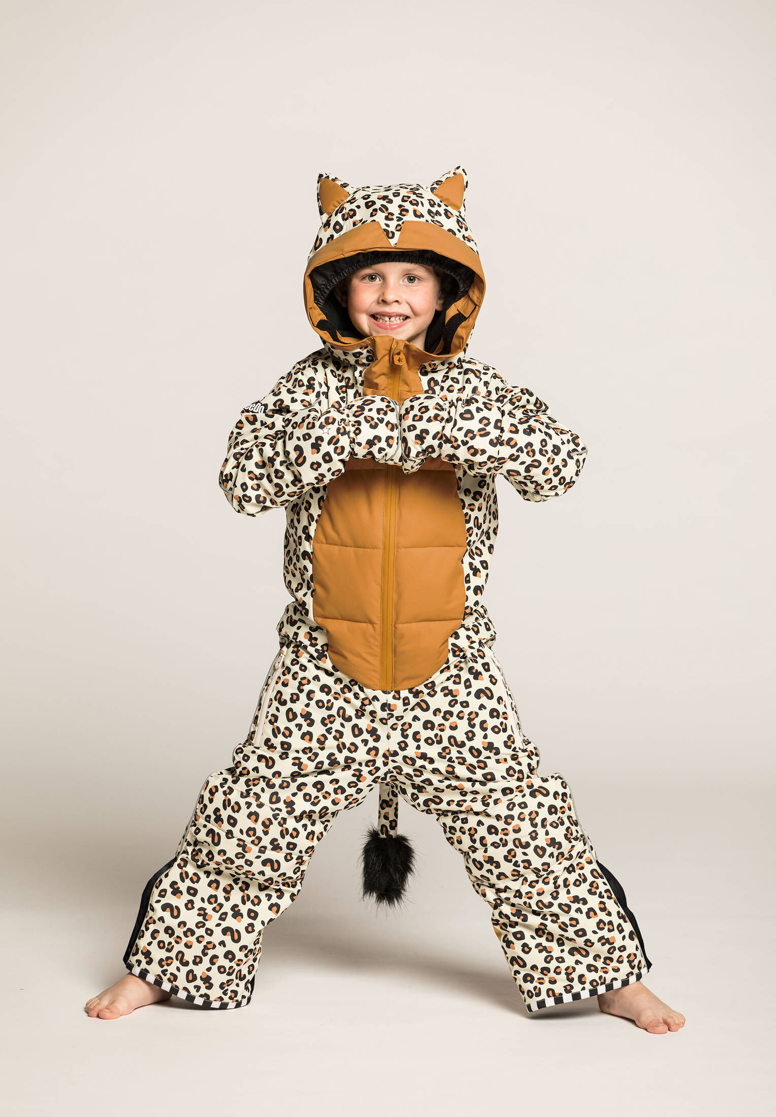 WeeDo| Kinder Schneeanzug CHEETADO Leopard Black