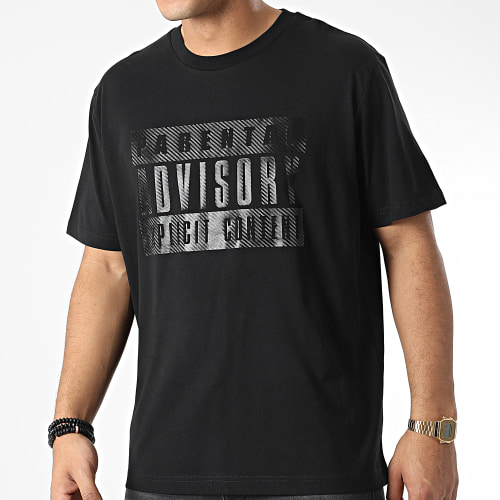 Tee Shirt Oversize Large Carbon Logo Noir