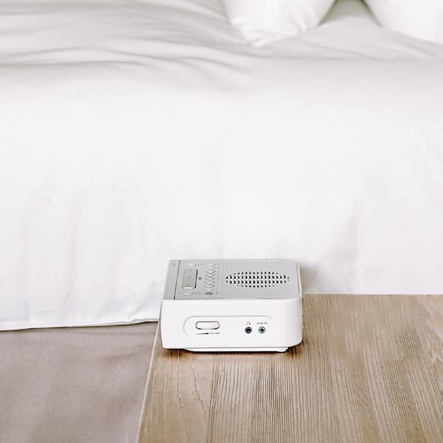 Radiovækkeur Sangean RCR-5 FM, AM (1018) Sølv, Hvid