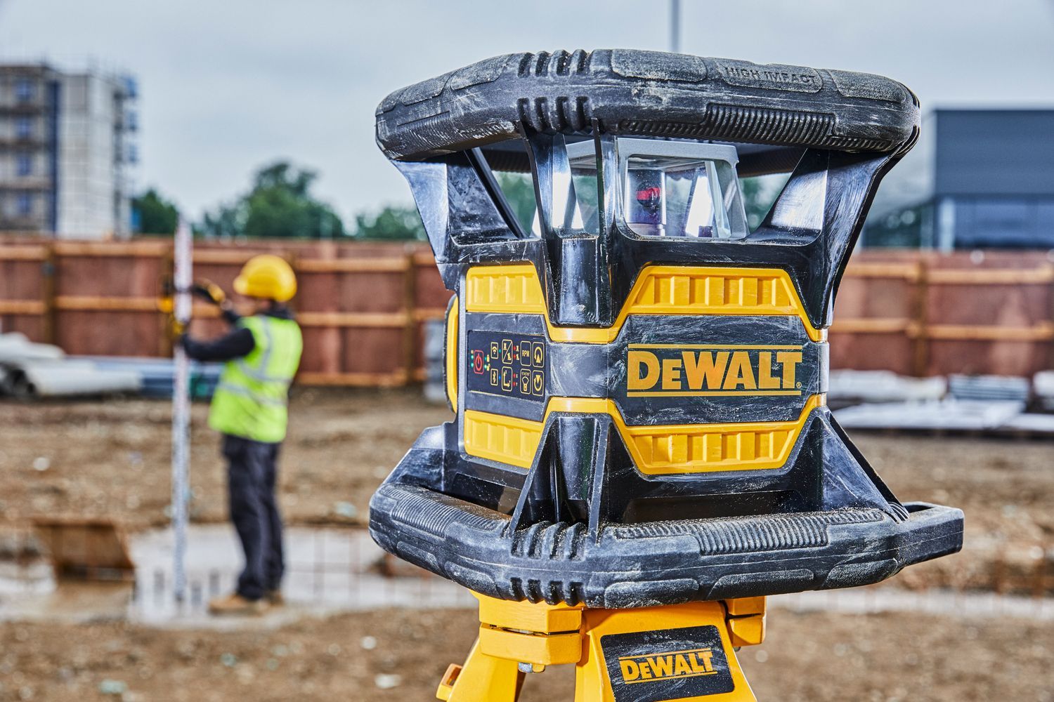 DeWALT DCE080D1RS Accu roterende laser rood Bluetooth 18V XR 2.0Ah in TSTAK