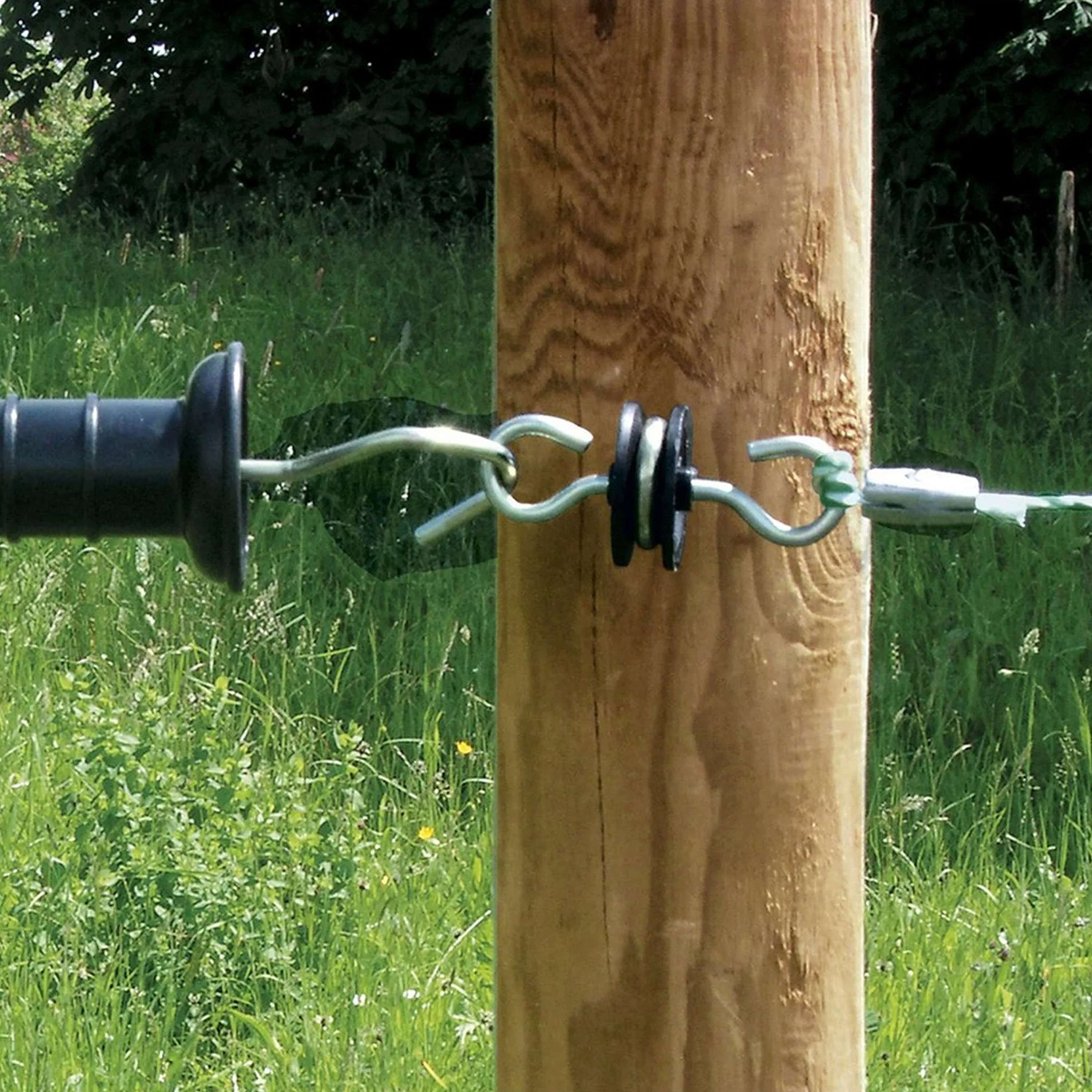 Ako Poortgreep Insulator Gegalvaniseerd 2 Haken 10 Stuks