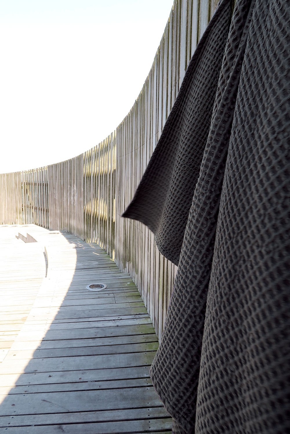 The Organic Company Handtuch Big Waffle Medium Towel Dark Grey
