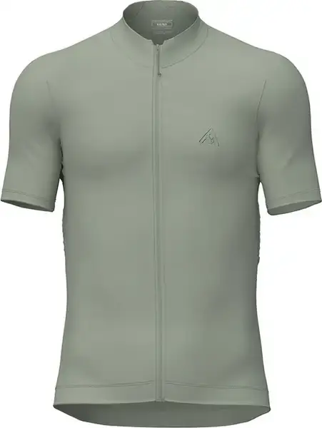 7mesh Ashlu Merino Fietsshirt Korte Mouwen Groen/Grijs Heren