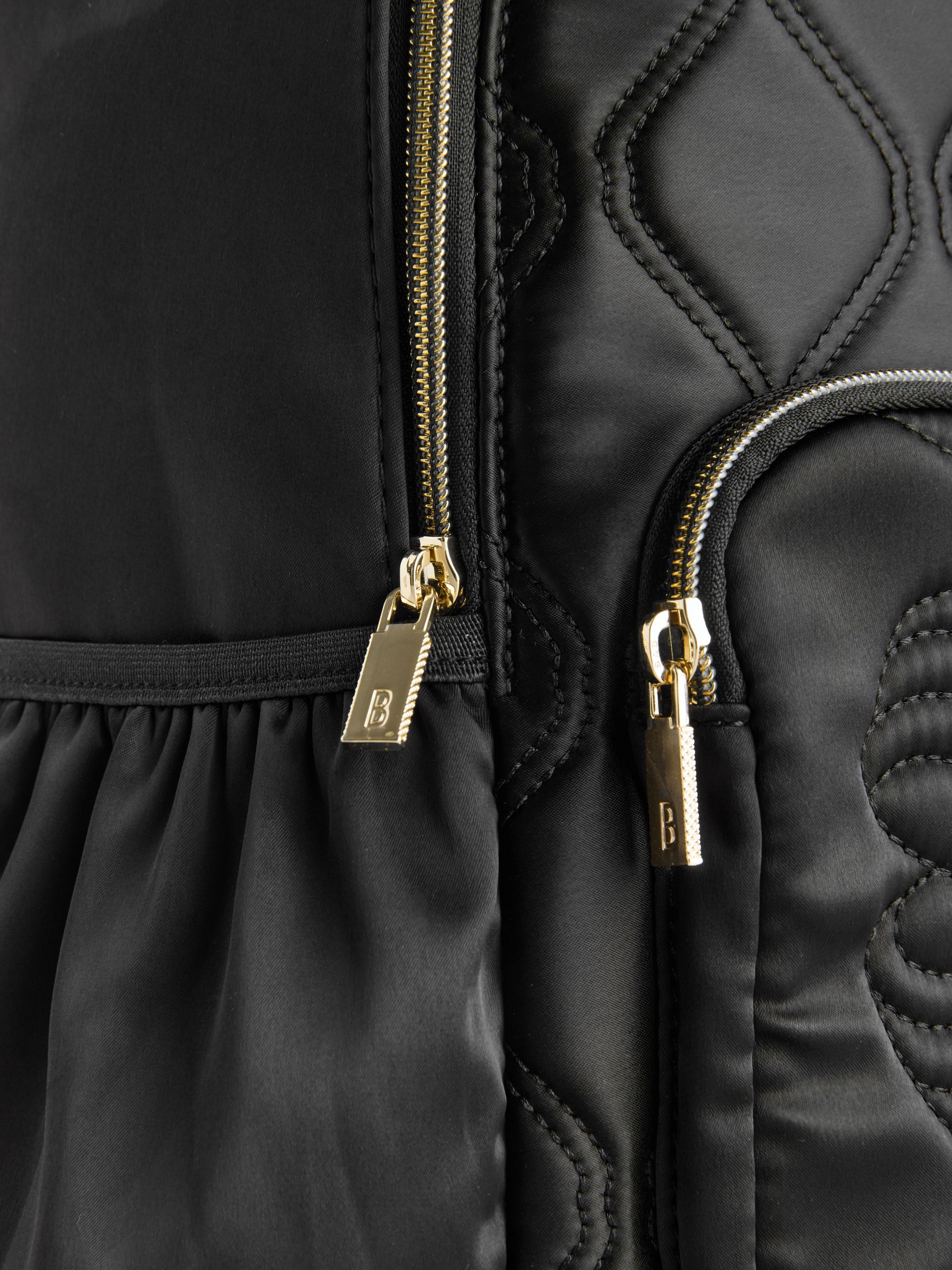 Baker by Ted Baker gewatteerde zwarte rugzak met strik en etui voor meisjes, voor de Back to School collectie