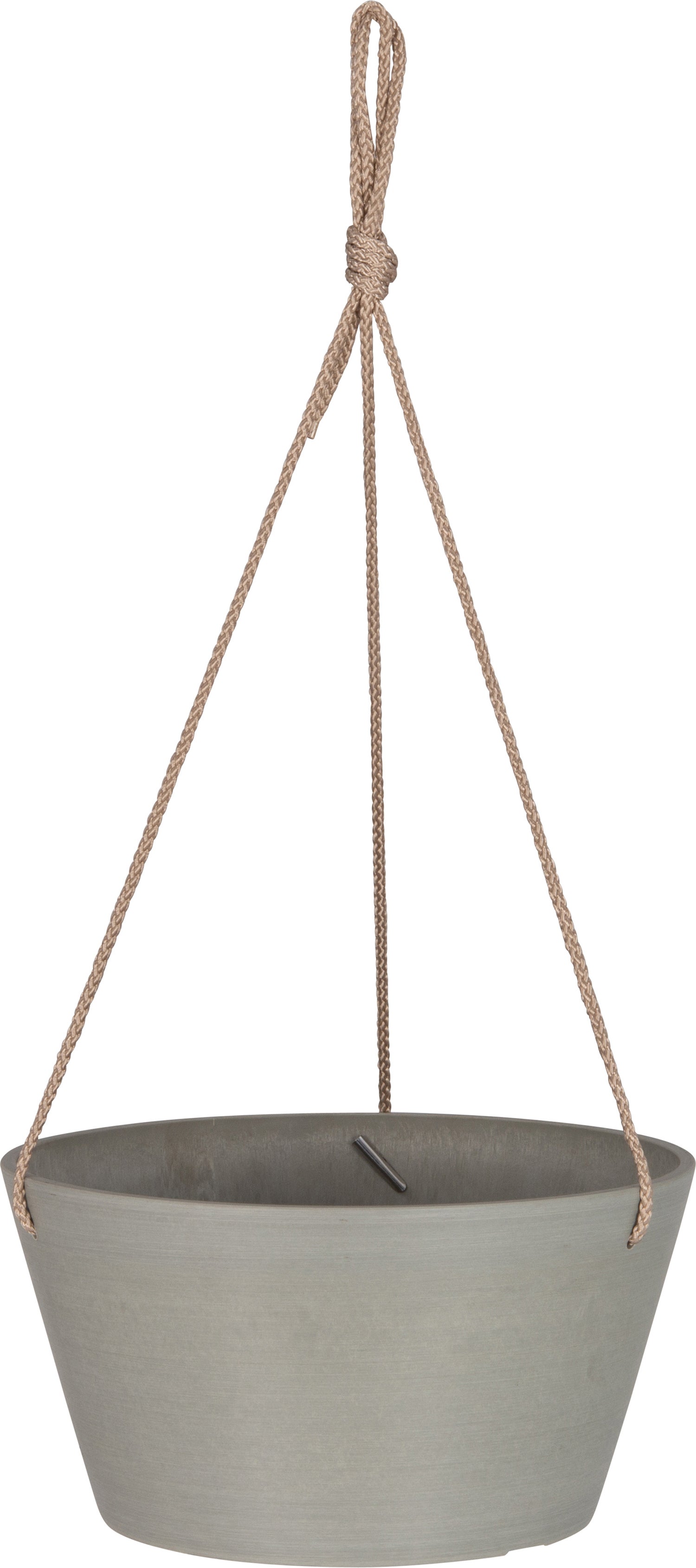 Intratuin hangpot Boaz lichtgrijs D 25 H 12,7 cm