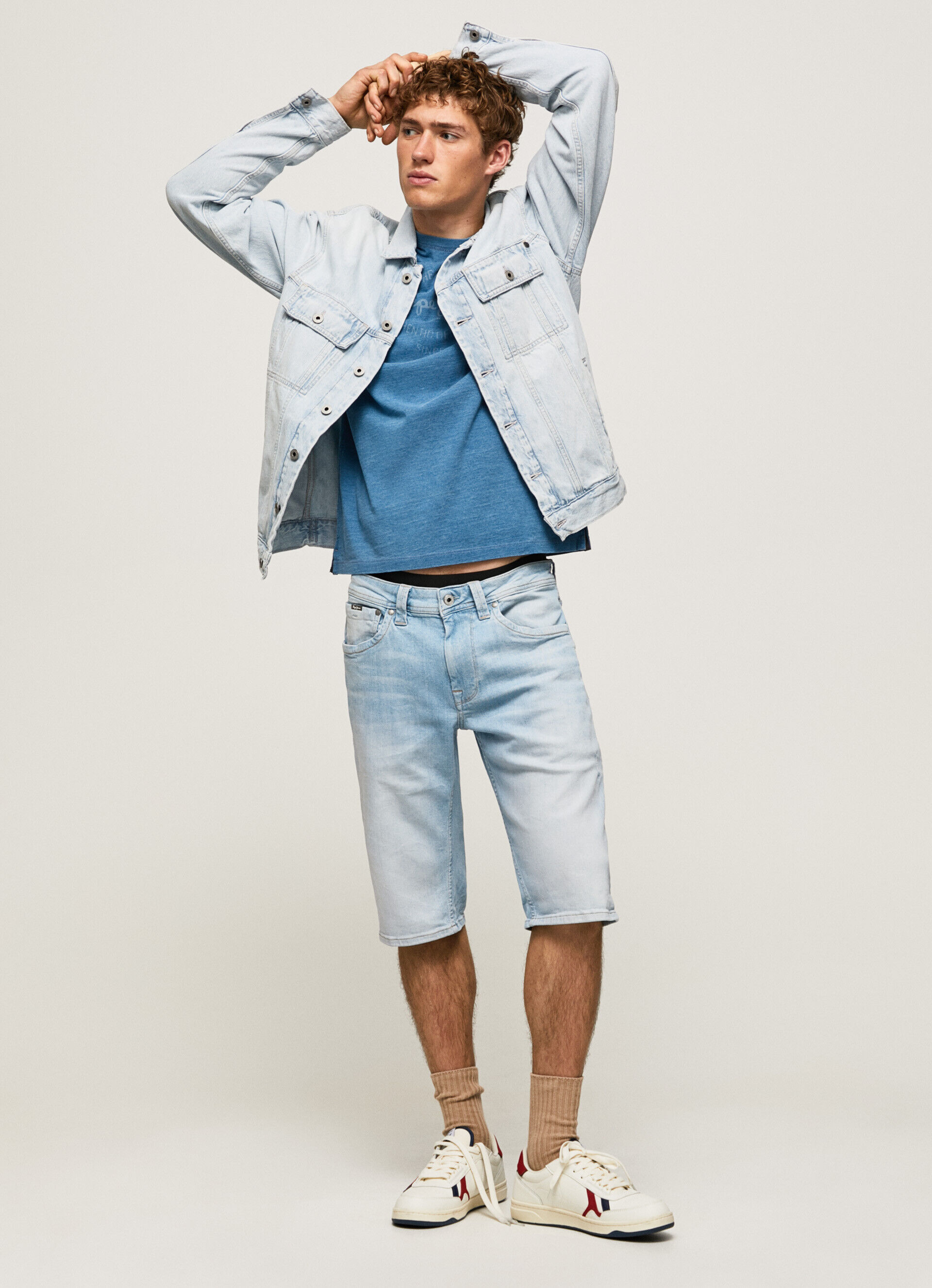 BERMUDA DENIM REGULAR CASH FIT - jeans
