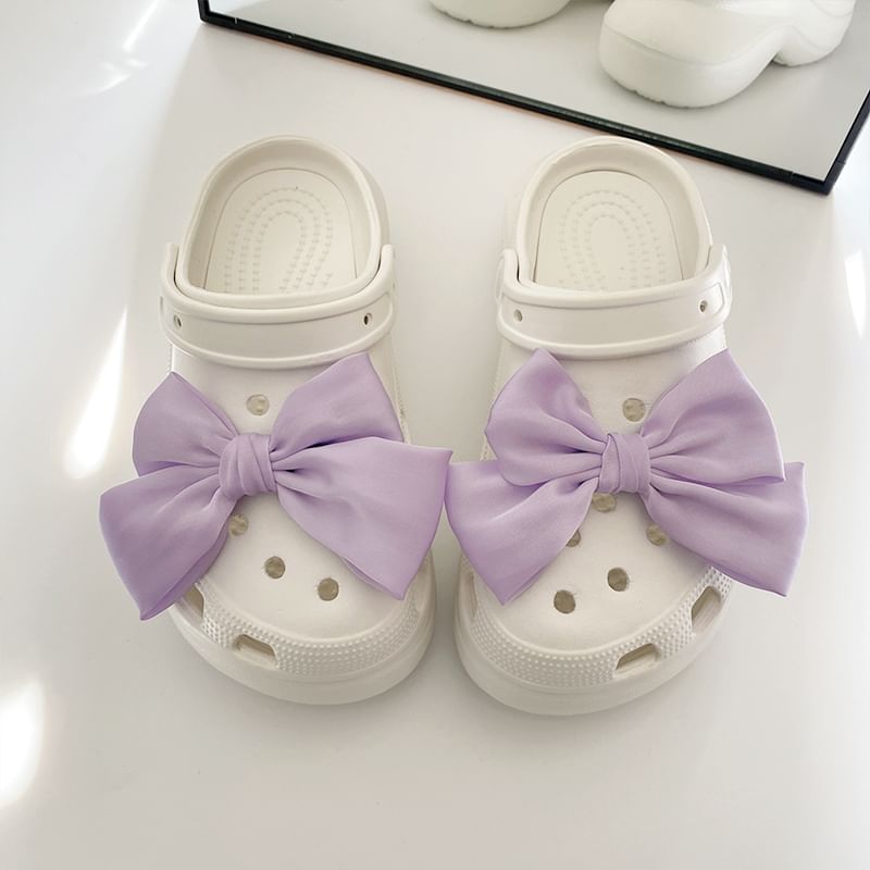 Worthbuy - Bow Clog Shoe Charm