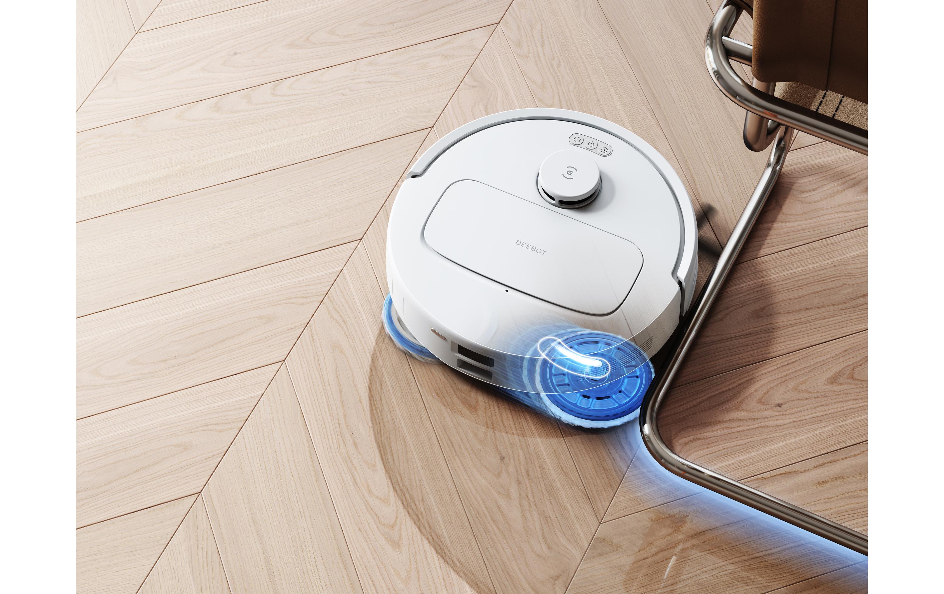 Saug- und Wischroboter Deebot N30 Pro Omni Weiss<br>Vollautomatische Reinigung mit starker Saugkraft, Wischfunktion und intelligenter Absaugstation