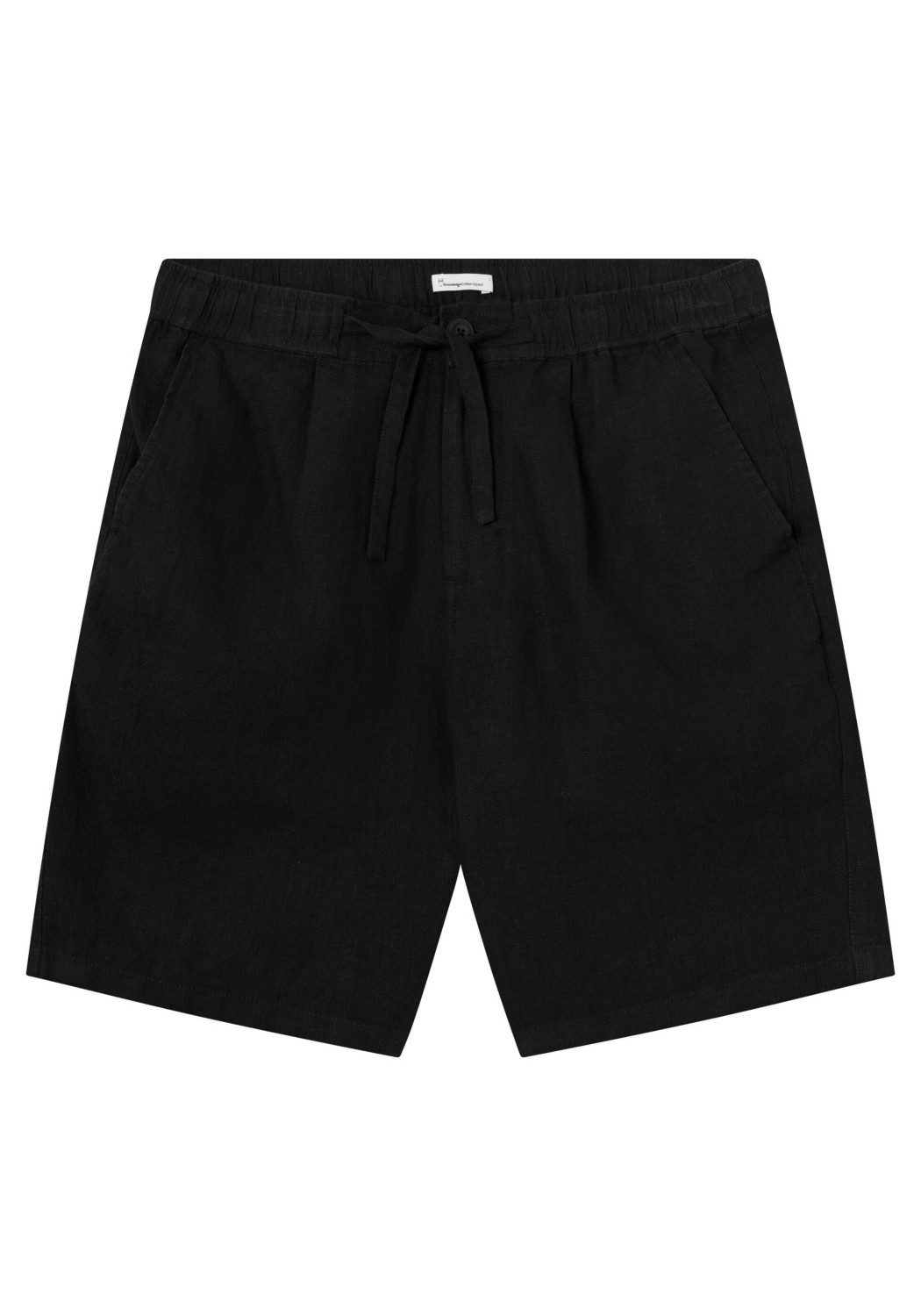 Knowledge Cotton Apparel Leinenshorts Fig Loose Black Jet