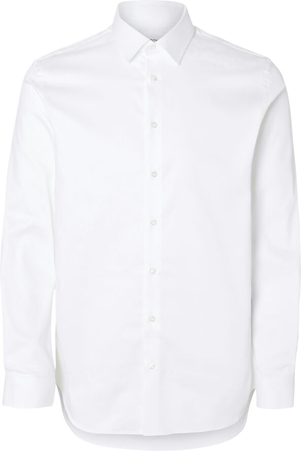 Selected Homme SLHSLIM-PERFORMANCE SHIRT LS NOOS Hvid